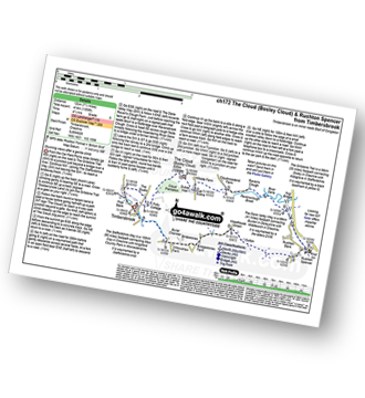 Map with easy-to-follow route details for walk ch172 The Cloud (Bosley Cloud) and Rushtone Spencer from Timbersbrook pdf