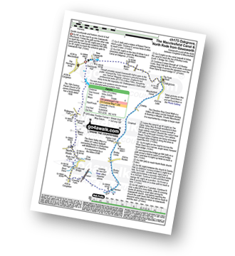 Map with easy-to-follow route details for walk ch175 The Macclesfield Canal, Bosley Locks and North Rode from Gawsworth pdf