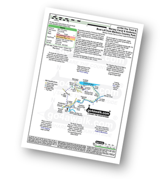 Map with easy-to-follow route details for walk ch184 The Trent and Mersey Canal and Anderton Boat Lift from Marbury Park Country Park pdf