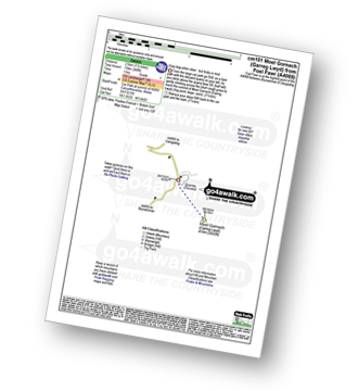 Walk route map with easy-to-follow route instructions for walk cm101 Moel Gornach (Garreg Lwyd) from Foel Fawr (A4069) pdf