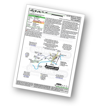 Map with easy-to-follow route details for walk cm107 Dynefor Castle and Dinefwr Park from Llandeilo pdf