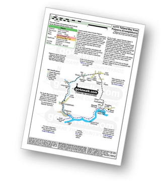 Map with easy-to-follow route details for walk co111 Polperro and Talland Bay from Crumplehorn pdf