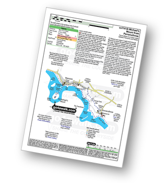 Map with easy-to-follow route details for walk co114 St Michael's Mount from Perranuthnoe pdf