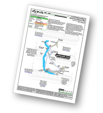 Walk route map with easy-to-follow route instructions for walk co124 Rock (Padstow Bay) from Daymer Bay (Trebetherick) pdf