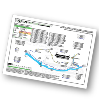 Map with easy-to-follow route details for walk co125 Polperro and West Coombe from Crumplehorn pdf