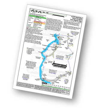 Map with easy-to-follow route details for walk co134 Hayle Bay, Pityme and Rock from Daymer Bay pdf