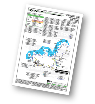 Map with easy-to-follow route details for walk co150 Trevalga Cliffs and Tintagel Castle from Tintagel pdf