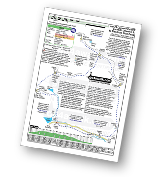 Map with easy-to-follow route details for walk cw129 The Welsh 3000's (Carneddau) from Glan Dena, Llyn Ogwen pdf