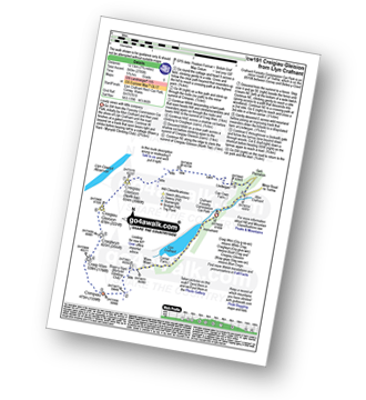 Walk route map with easy-to-follow route instructions for walk cw191 Creigiau Gleision from Llyn Crafnant pdf