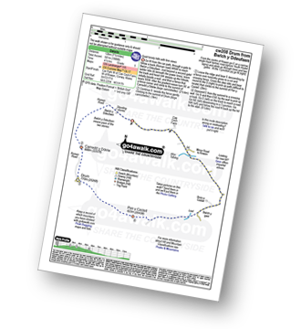 Walk route map with easy-to-follow route instructions for walk cw208 Drum (Carneddau) from Bwlch y Ddeufaen pdf