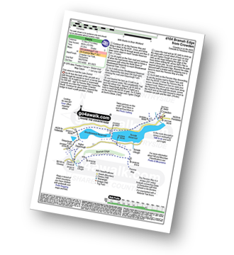 Map with easy-to-follow route details for walk d104 Bramah Edge from Crowden pdf