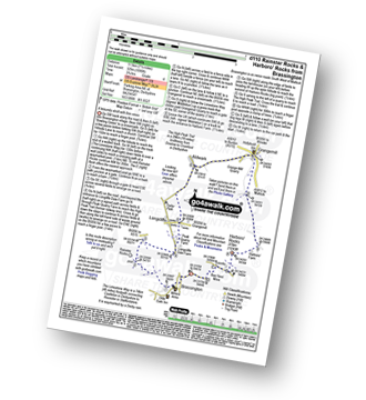 Map with easy-to-follow route details for walk d110 Rainster Rocks and Harboro' Rocks from Brassington pdf