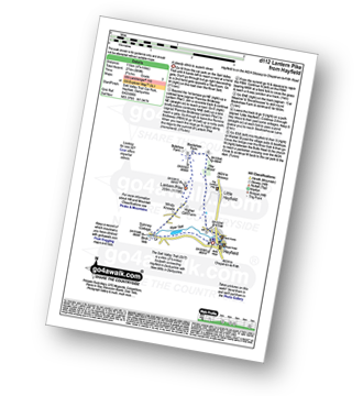 Map with easy-to-follow route details for walk d112 Lantern Pike from Hayfield pdf