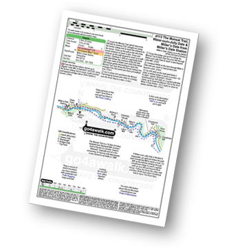 Map with easy-to-follow route details for walk d113 The Monsal Trail, Water-cum-Jolly Dale and Miller's Dale from Miller's Dale Station pdf