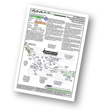 Map with easy-to-follow route details for walk d117 Burton Bole End and Abney Clough from Bradwell pdf