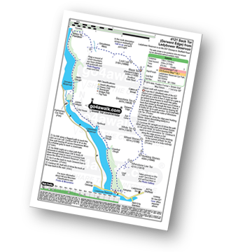 Map with easy-to-follow route details for walk d121 Back Tor from Ashopton Bridge, Ladybower Reservoir pdf