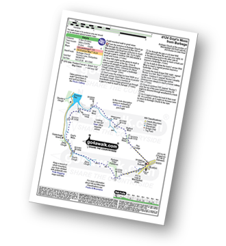 Walk route map with easy-to-follow route instructions for walk d124 Burbage Edge and Goyt's Moss from Burbage Church, Buxton pdf