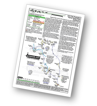 Map with easy-to-follow route details for walk d131 The Tissington Trail and Thorpe from Ashbourne pdf