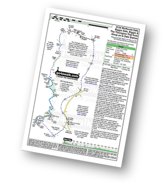 Map with easy-to-follow route details for walk d134 Wolfscote Dale, Biggin Dale, Biggin and The Tissington Trail from Alsop-en-le-Dale Station pdf