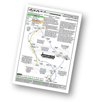 Map with easy-to-follow route details for walk d137 Tissington Trail and Parwich from Tissington pdf