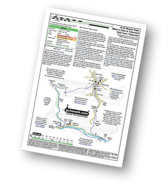 Walk route map with easy-to-follow route instructions for walk d138 Monks Dale, Miller's Dale and Tideswell Dale from Tideswell pdf