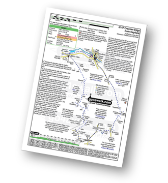 Map with easy-to-follow route details for walk d147 Cracken Edge from Hayfield pdf