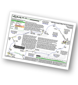 Map with easy-to-follow route details for walk d158 Sparrowpit and Mam Tor from Castleton pdf