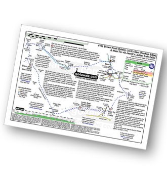 Walk route map with easy-to-follow route instructions for walk d162 Brown Knoll (Edale), Lord's Seat (Rushup Edge) and Mam Tor via Jacob's Ladder from Edale pdf