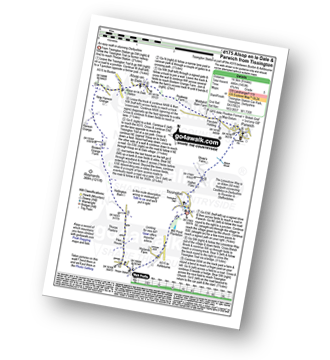 Map with easy-to-follow route details for walk d175 Alsop en le Dale and Parwich from Tissington pdf