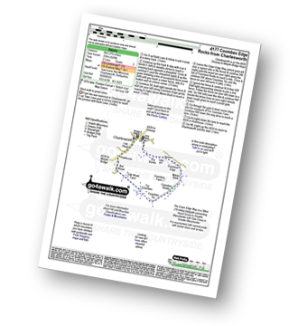 Walk route map with easy-to-follow route instructions for walk d177 Coombes Edge Rocks from Charlesworth pdf