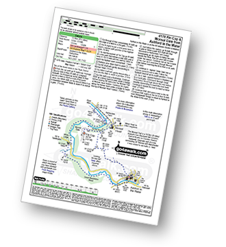 Walk route map with easy-to-follow route instructions for walk d178 Fin Cop and Monsal Dale from Ashford in the Water pdf