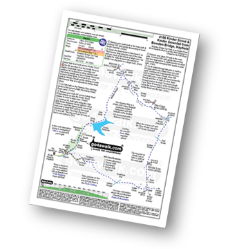 Walk route map with easy-to-follow route instructions for walk d186 Kinder Scout and Kinder Downfall from Bowden Bridge, Hayfield pdf