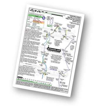 Walk route map with easy-to-follow route instructions for walk d189 White Edge (Big Moor) and Curbar Edge from Grindleford Station pdf