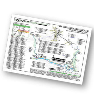 Map with easy-to-follow route details for walk d196 Water-cum-Jolly Dale, Cressbrook Dale and Monks Dale from Miller's Dale pdf