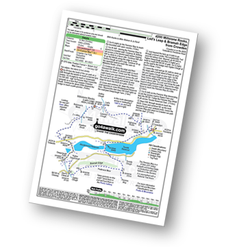 Map with easy-to-follow route details for walk d200 Millstone Rocks, Lad's Leap and Bramah Edge from Crowden pdf