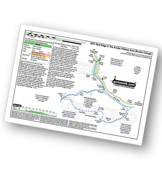 Walk route map with easy-to-follow route instructions for walk d201 Seal Stones (Kinder Scout) and Seal Edge from Birchin Clough pdf