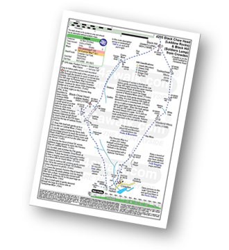 Map with easy-to-follow route details for walk d205 Black Chew Head (Laddow Rocks) and Black Hill (Soldier's Lump) from Crowden pdf