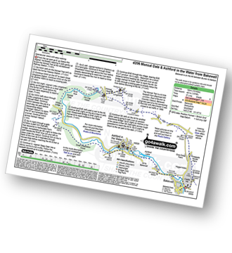 Walk route map with easy-to-follow route instructions for walk d206 Monsal Dale and Ashford in the Water from Bakewell pdf