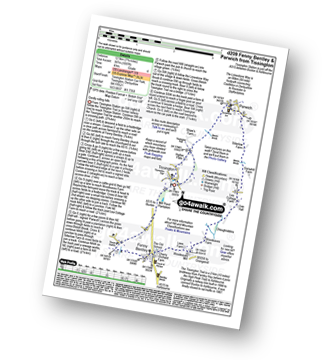 Walk route map with easy-to-follow route instructions for walk d209 Parwich and Fenny Bentley from Tissington pdf