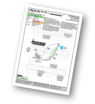 Walk route map with easy-to-follow route instructions for walk d210 White Brow and Kinder Reservoir from Hayfield pdf