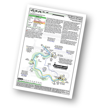 Map with easy-to-follow route details for walk d230 Monsal Dale from Ashford in the Water pdf