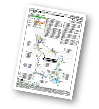 Map with easy-to-follow route details for walk d246 Miller's Dale and Water-cum-Jolly Dale from Tideswell pdf