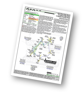 Walk route map with easy-to-follow route instructions for walk d247 White Edge Moor and Padley Gorge from Longshaw Country Park pdf