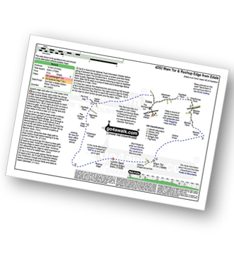 Walk route map with easy-to-follow route instructions for walk d252 Mam Tor and Rushup Edge from Edale pdf