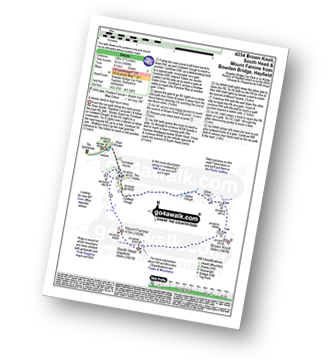 Walk route map with easy-to-follow route instructions for walk d254 Brown Knoll (Edale), South Head (Hayfield) and Mount Famine from Bowden Bridge, Hayfield pdf