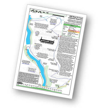 Map with easy-to-follow route details for walk d260 Back Tor from Fairholmes Car Park, Ladybower Reservoir pdf