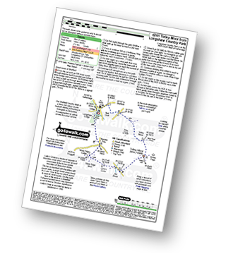 Walk route map with easy-to-follow route instructions for walk d261 Totley Moor from Longshaw Country Park pdf