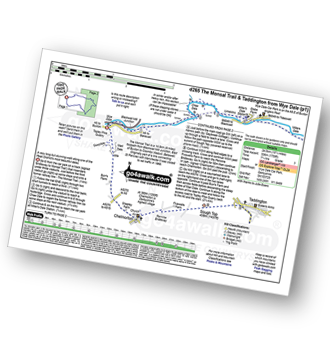 Map with easy-to-follow route details for walk d265 The Monsal Trail and Taddington from Wye Dale pdf