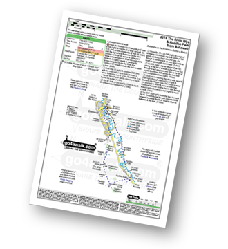 Map with easy-to-follow route details for walk d278 The River Wye and Haddon Park from Bakewell pdf