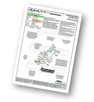 Map with easy-to-follow route details for walk d290 Stanton Moor from Birchover pdf